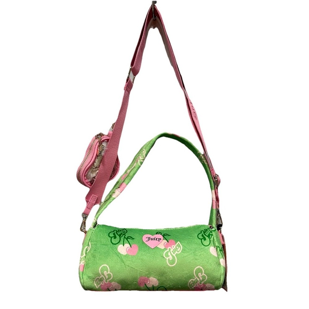 Juicy Couture Retro Cherry Gelato Barrel Bag Green Shoulder Bag NEW With tags